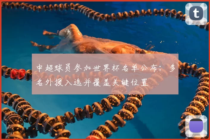 中超球员参加世界杯名单公布：多名外援入选并覆盖关键位置